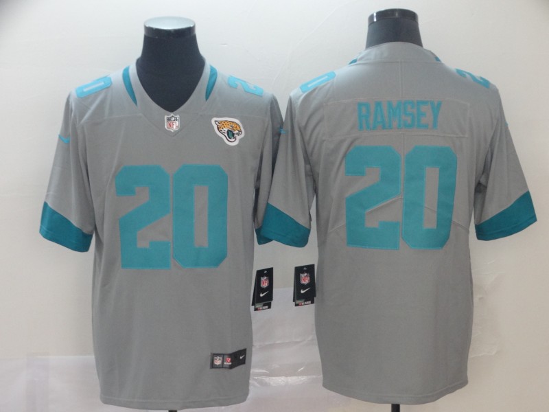 Men Jacksonville Jaguars #20 Ramsey grey Nike Limited NFL Jerseys